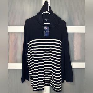 Chaps hooded knit sweater